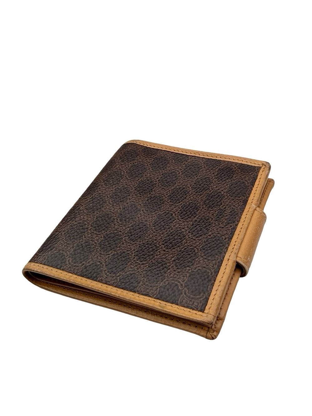CelineTan Leather Bifold Wallet with Snap Closure - Picture 9 of 15